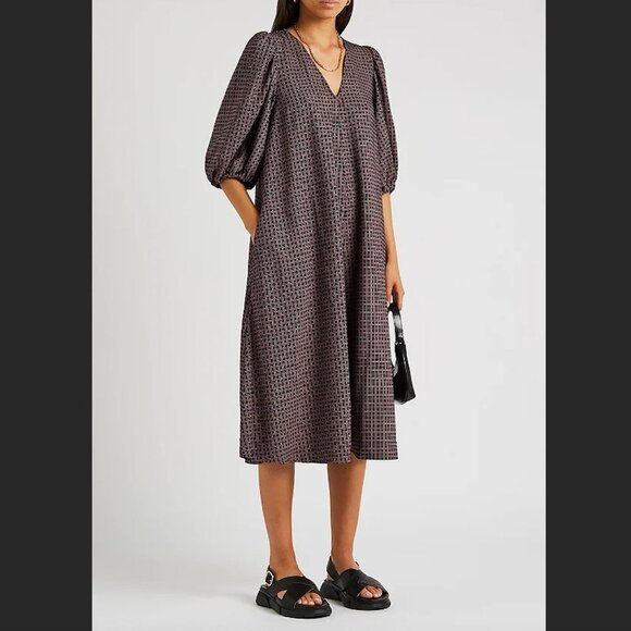 STINE GOYA Mavelin Dress Grid Pattern sz Small - Picture 4 of 5